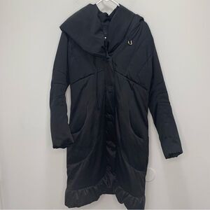 Elie Tahari Long Black Puffer Jacket